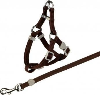 Trixie Komplektas katei nailoninis su petnešom,26-37 cm/10mm, 1,20m