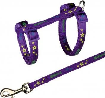 Trixie Komplektas katei nailoninis su petnešom,22-36 cm/10mm, 1,20m