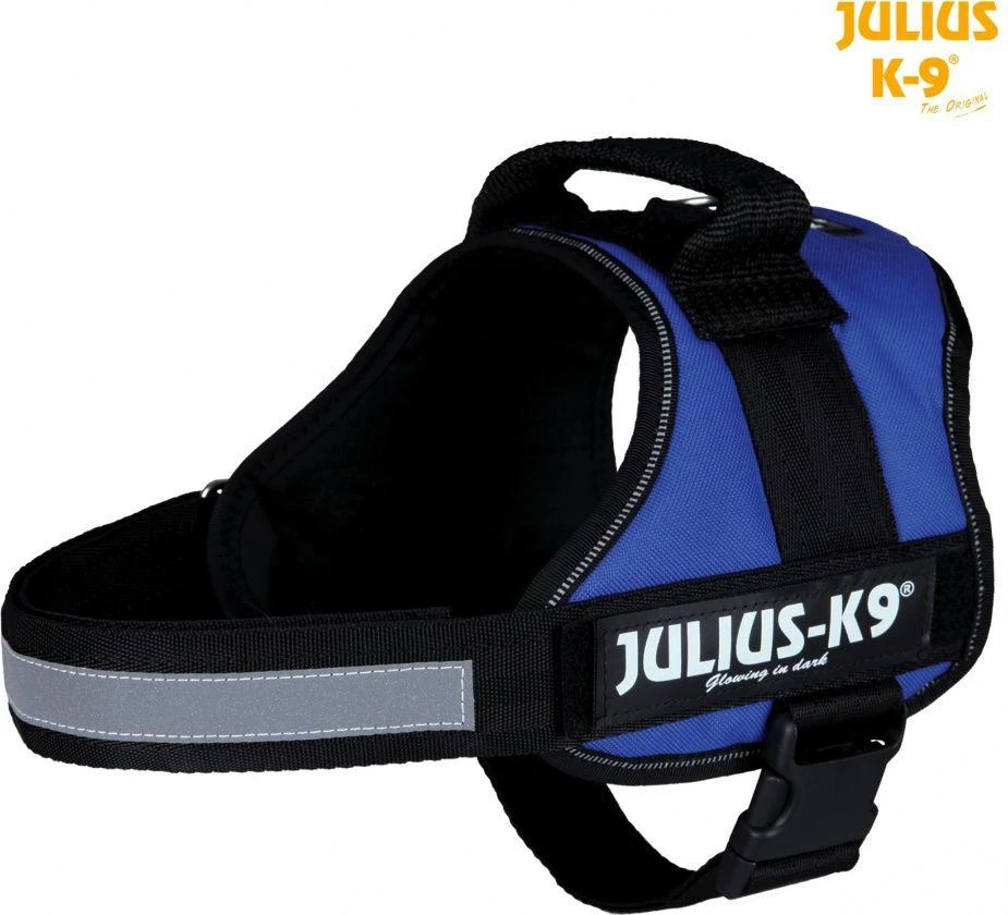 Trixie diržai Julius-K9 Gr. 0-3 - mėlyni XL