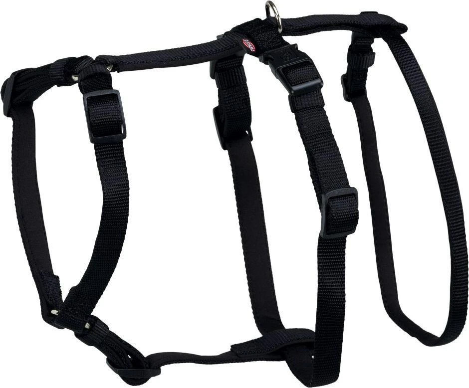 TRIXIE Panic petnešos su apsauga nuo nuo pabėgimo, S-M 40-65 cm-15 mm, juodos