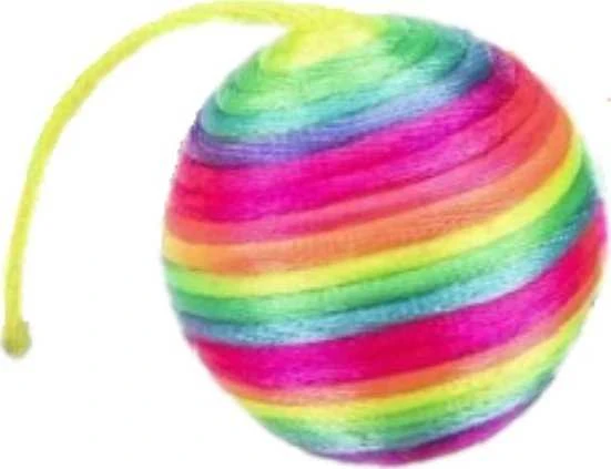 Trixie Trixie Kačių kamuoliukas Vaivorykštės barškutis Katžolė 4cm