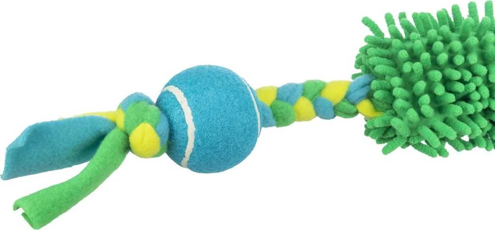 Trixie TX-34705 SZARPAK ŠUNIUI BUNGEE TUGGER su kamuoliu ir šluoste + amortizatorius 85cm