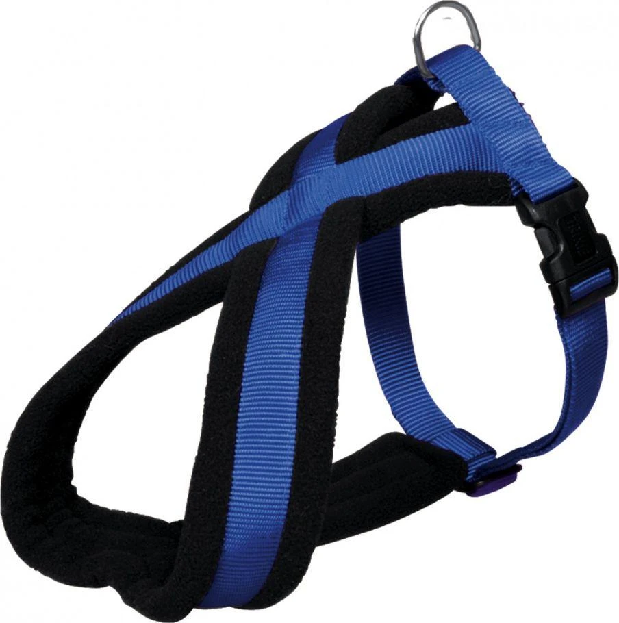 TRIXIE Premium touring petnešos, L 60-100cm/25mm, mėlynos