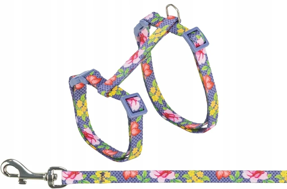 Trixie ze smyczą kwiaty 27–45 cm/10 mm 1,20 m skirtingos spalvos (TX-41910)
