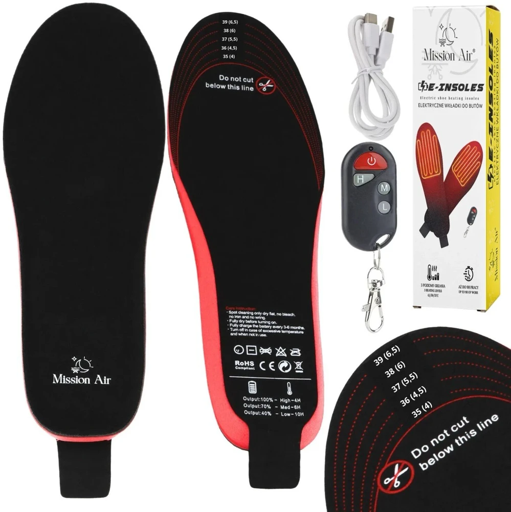 Trizand E-INSOLES šildomos batų įklotės 35-40