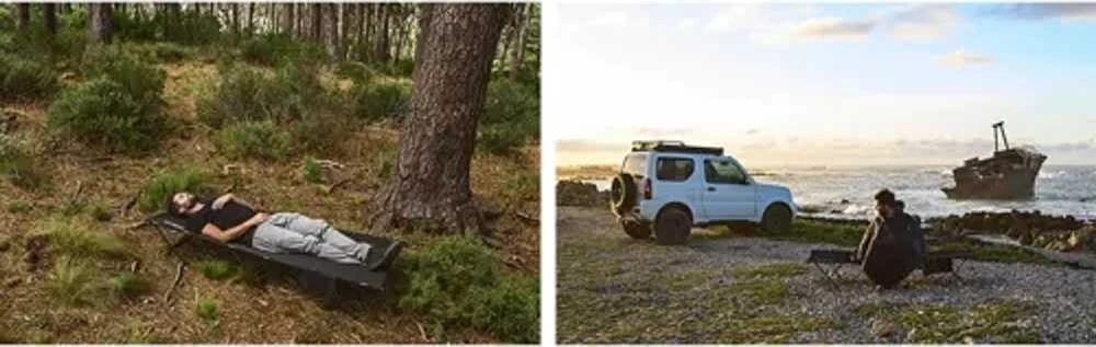Trizand 23190 Suankstoma lova 189 x 70 x 43 cm juoda