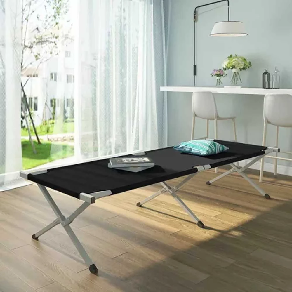 Trizand 23190 Suankstoma lova 189 x 70 x 43 cm juoda