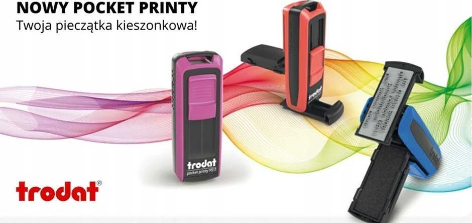 Trodat kišeninis antspaudas Printy 9512, juodas