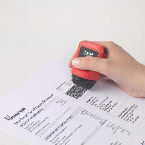 Trodat Stempel ochrony danych ID Protector + Rinkinys w tym tusze