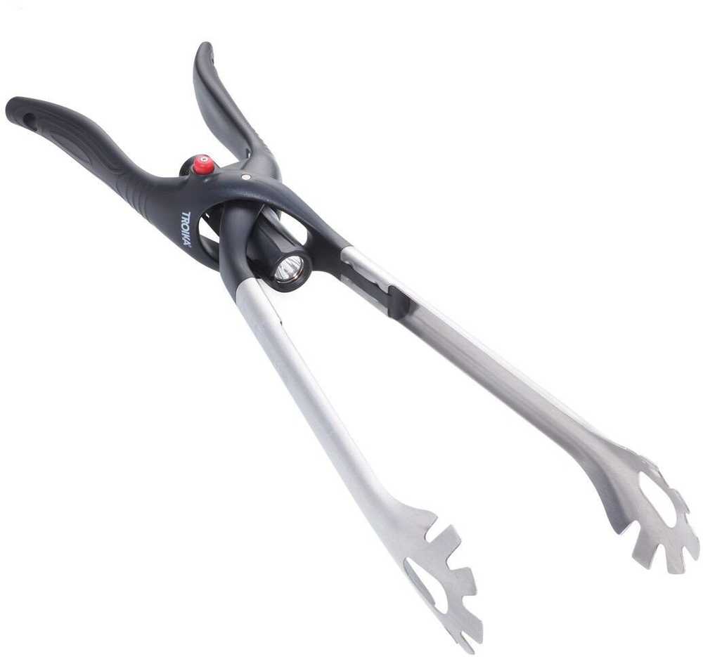 Troika TROIKA BBQ01/ST szczypce kuchenne 450 mm Silikon, Nerūdijantis plienas Plastik