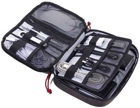 Dėklas Troika TROIKA BUSINESS TECH POUCH organizer Poliesteris Juodas, Pilka