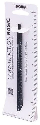 TROIKA Construction Basic rašiklis pakuotėje