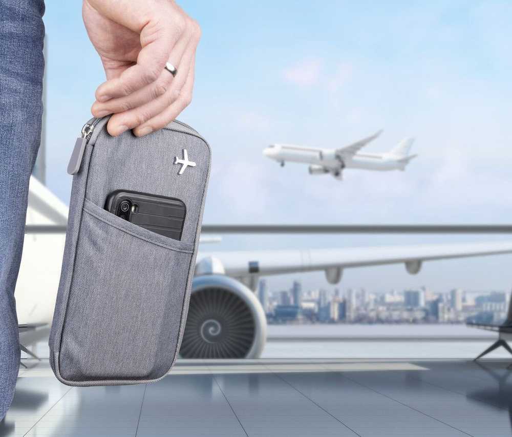 Troika TROIKA Dėklas SAFE FLIGHT grau