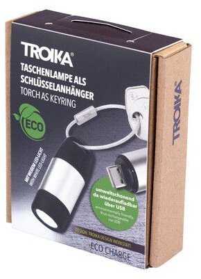 Žibintuvėlis Troika TROIKA ECO* CHARGE juoda, pilka Žibintuvėlis Pakabutis LED