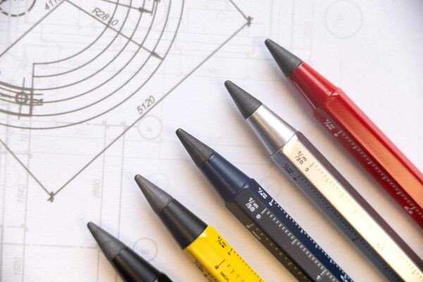 Troika TROIKA Multitasking-Bleistift CONSTRUCTION ENDLESS gelb