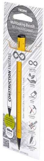 Troika TROIKA Multitasking-Bleistift CONSTRUCTION ENDLESS gelb
