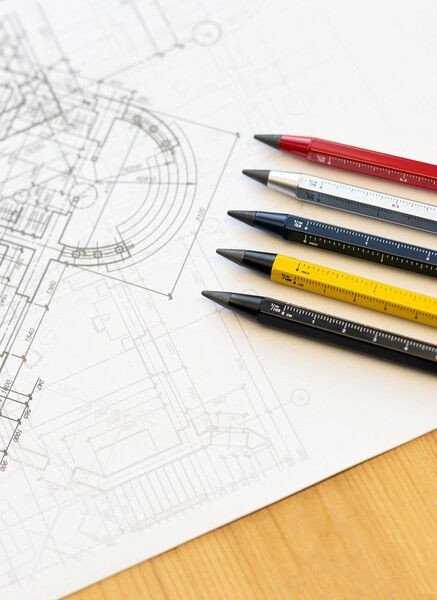 Troika TROIKA Multitasking-Bleistift CONSTRUCTION ENDLESS blau