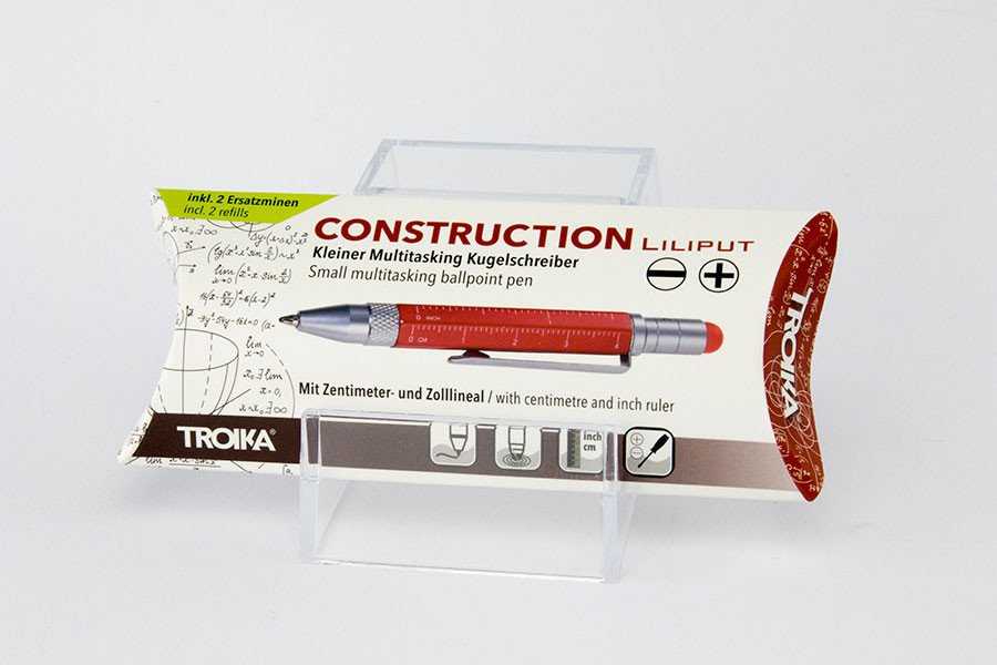 Troika TROIKA Multitasking-Kugelschreiber LILIPUT TOOL PEN raudona