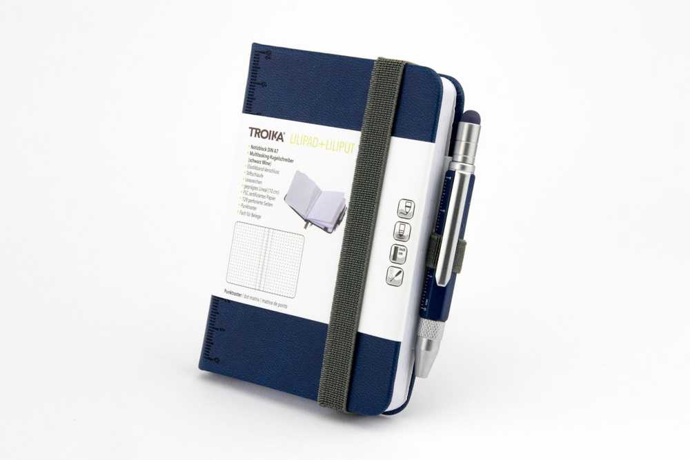 Troika TROIKA blok notatnikowy LILIPAD+LILIPUT TOOL PEN ciemnoniebieski