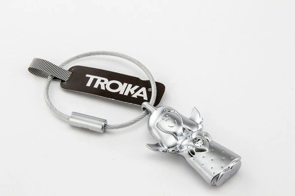 Troika Pakabutis Valerie, anioł Swarovski, metal, sidabrinė (TRKYC35/MA)