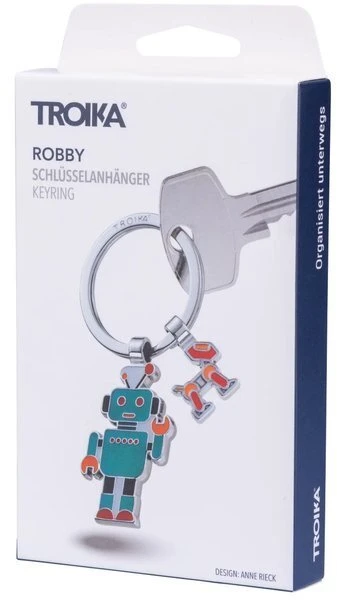 Troika Raktų pakabukas Robby, emaliuotas metalas, įvairių spalvų (TRKR26-01/CH)