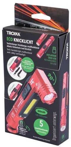 Žibintuvėlis Troika TROIKA latarka ECO* lampa składana raudona