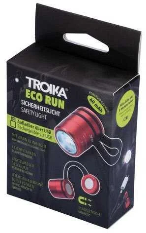 Žibintuvėlis Troika TROIKA Taschenlampe ECO RUN raudona