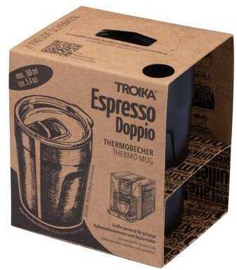 Troika TROIKA Thermobecher ESPRESSO DOPPIO juodas