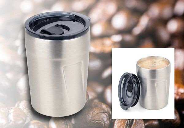 Troika TROIKA Termo puodelis ESPRESSO DOPPIO sidabrinė