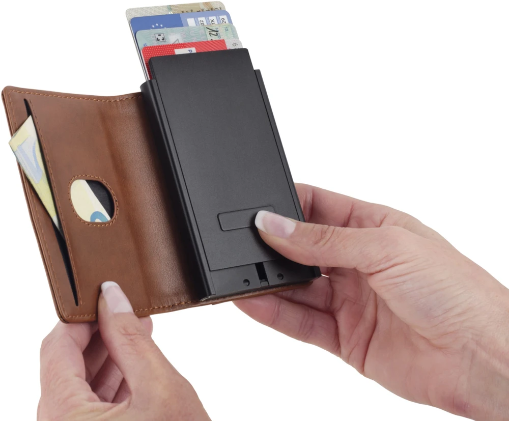 Laikiklis Troika TROIKA 2-in-1 Wallet SHERLOCK HOME BROWN