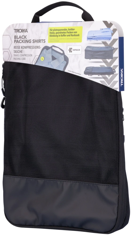 Troika TROIKA Krepšys kompresyjna podróżna TROIKA Juodas PACKING SHIRTS