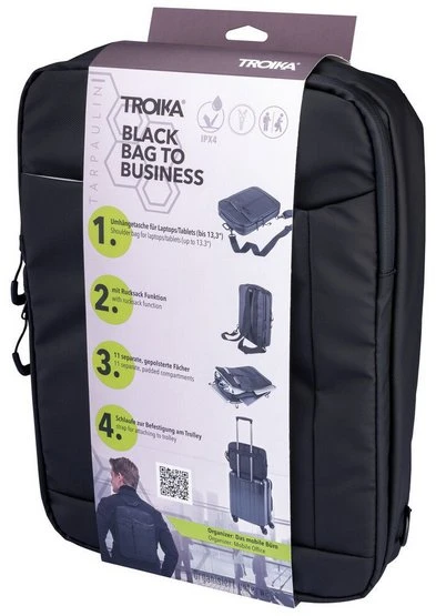 Krepšys Troika TROIKA torba na ramię TROIKA Juodas BAG TO BUSINESS
