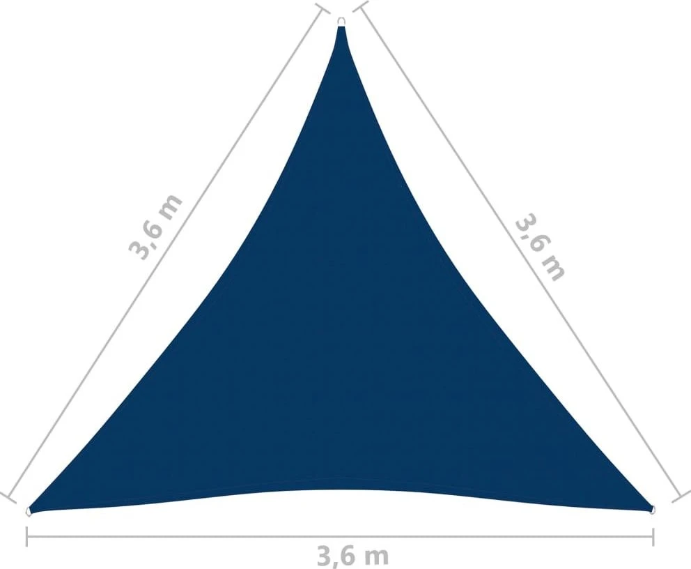Uždanga nuo saulės, mėlynas, oksfordo audinys, 3,6x3,6x3,6m