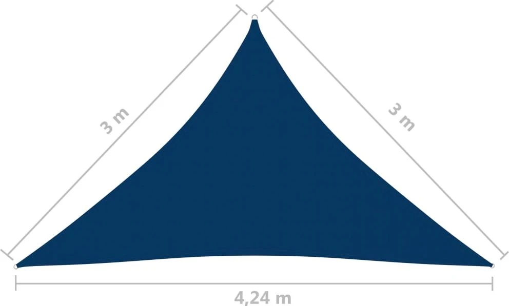 Uždanga nuo saulės, mėlyna, 3x3x4,24m, oksfordo audinys
