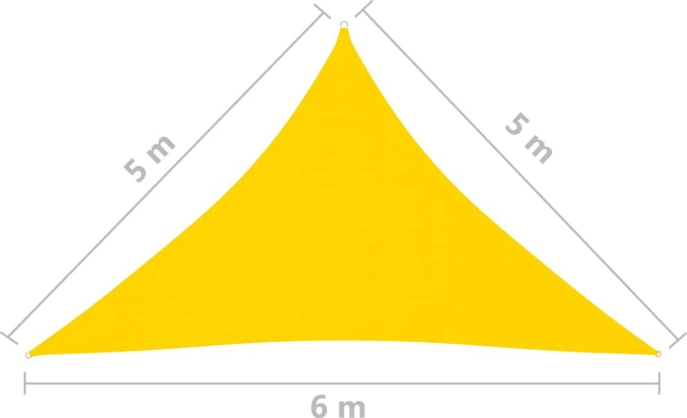 Uždanga nuo saulės, geltona, 5x5x6m, oksfordo audinys