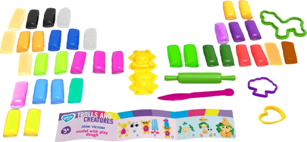 Trolls Creatures Plastilinas Modeliuoja molio formas