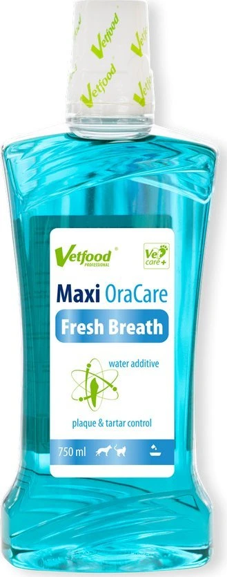 VETFOOD Maxi OraCare Fresh Breath – burnos higienos skystis šunims ir katėms – 750 ml