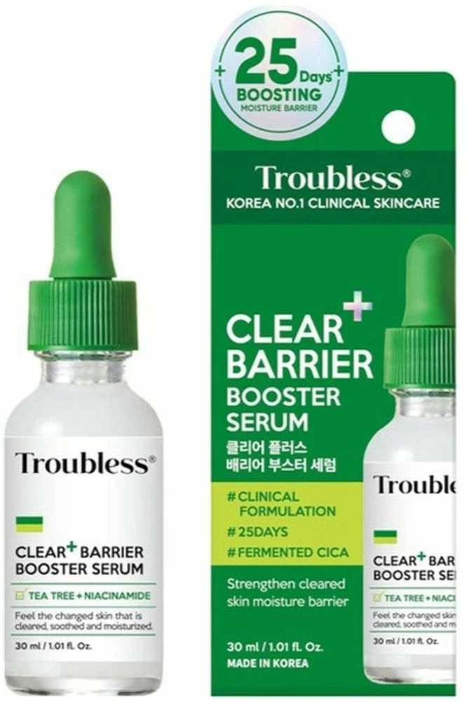 Troubless „Clear Barrier Plus Booster“ serumas, stiprinantis veido apsauginį barjerą, 30 ml