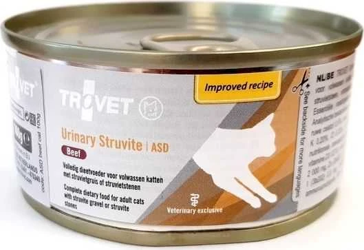 Kačių Maistas - Trovet ASD Šlapias Maistas Su Struvitu Ir Jautiena 100g