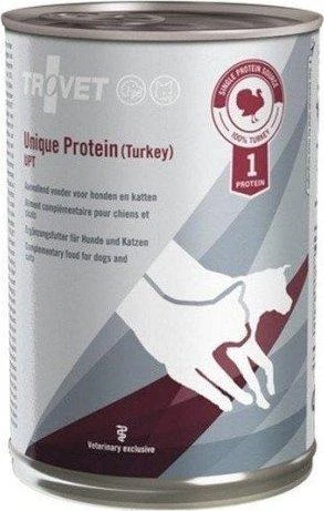 TROVET Unique Protein UPT with kalakutiena – Šlapias Maistas šunims ir katėms – 400g