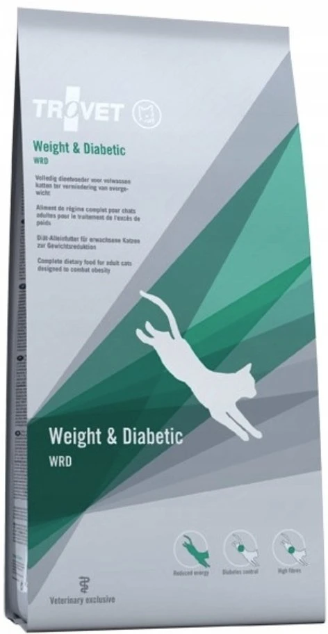 TROVET Weight & Diabetic WRD vištiena – sausas kačių maistas – 2,5kg