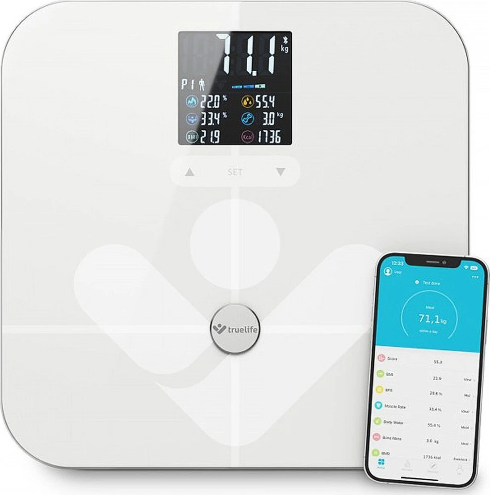 Svarstyklės TrueLife TrueLife FitScale W7 BT Baltas