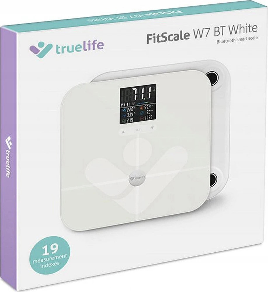 Svarstyklės TrueLife TrueLife FitScale W7 BT Baltas