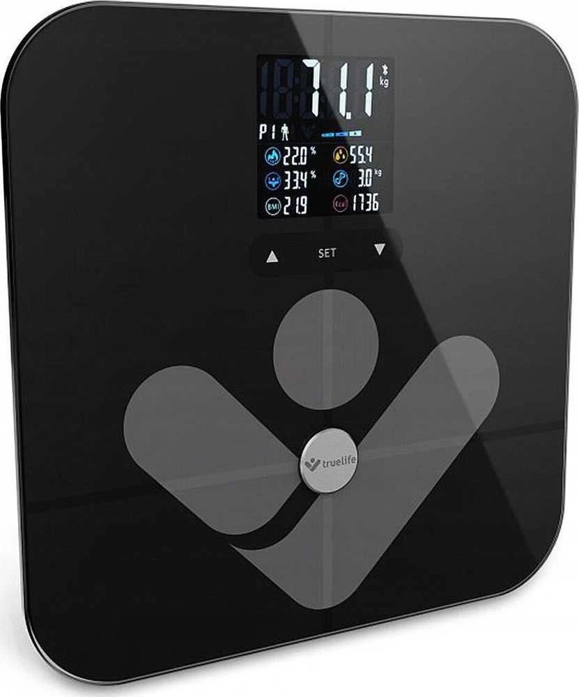 Svarstyklės TrueLife išmanioji technologija W7 BT juodos spalvos