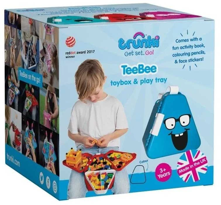 Trunki Nešiojama dėžutė, konteineris TeeBee žaislams - raudonos spalvos