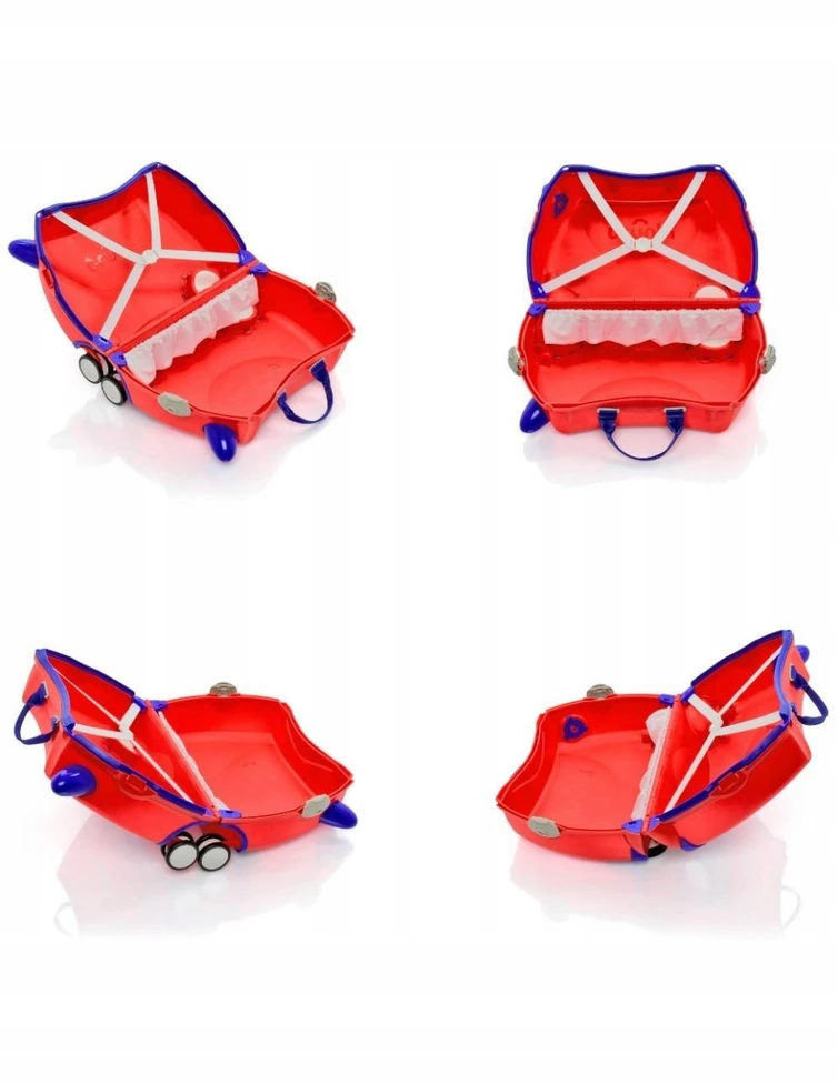 Kelioninis Trunki GLIDE360 Gaisrinė mašina Frank – vaikiška kelioninė lagaminėlė (TRU0142)