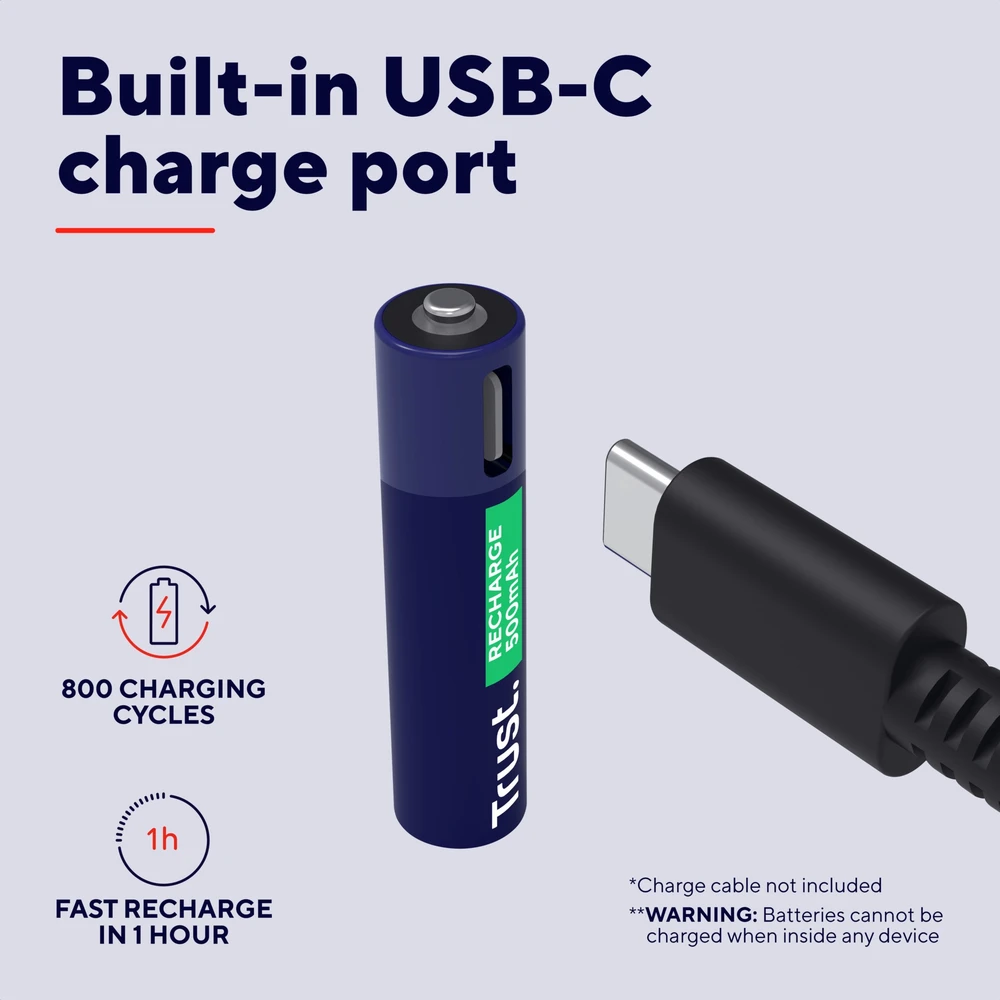 Trust Baterija AAA / R03 500mAh 2 vnt.