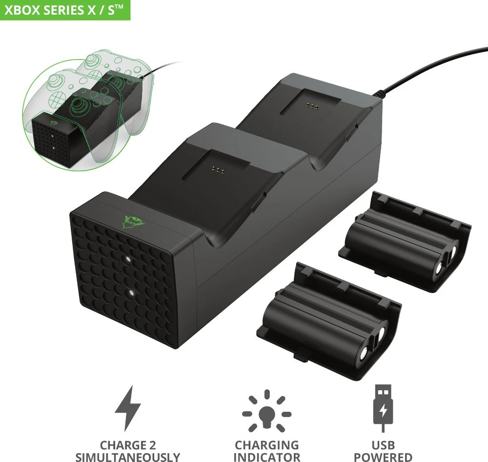 Įkrovimo stotelė Trust Duo Charging Dock – XBOX Series X / S