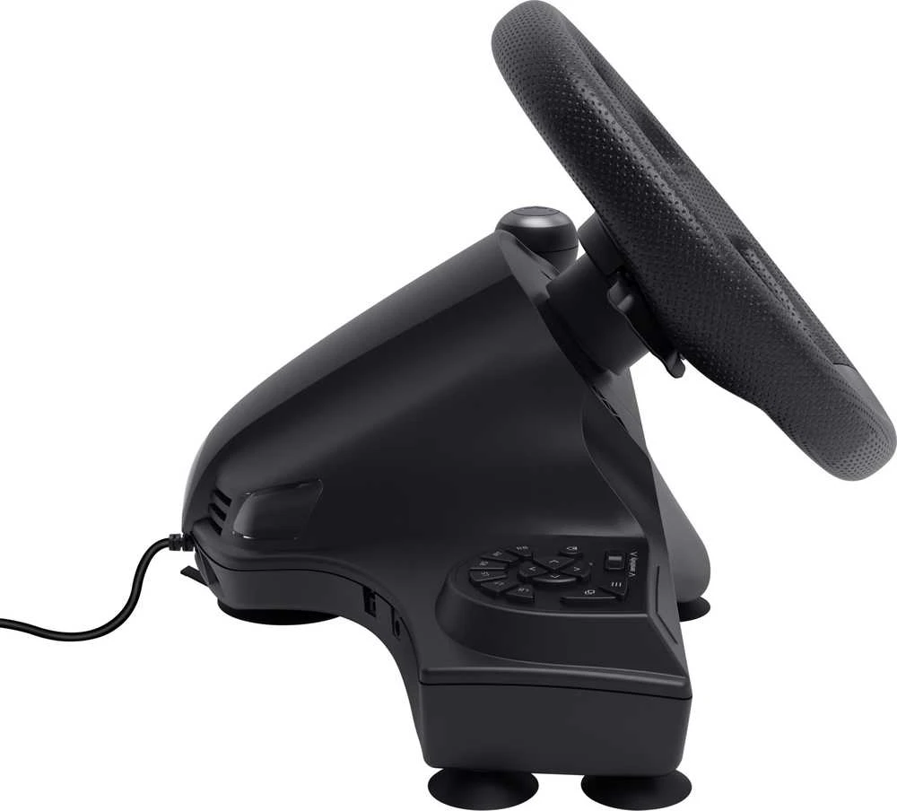 „Trust GXT 289 Movi Juodas“ USB vairas + pedalai, skirti „Nintendo Switch“, „PlayStation 4“, „XBOX One S“, „XBOX One X“, „XBOX Series S“, „XBOX Series X“
