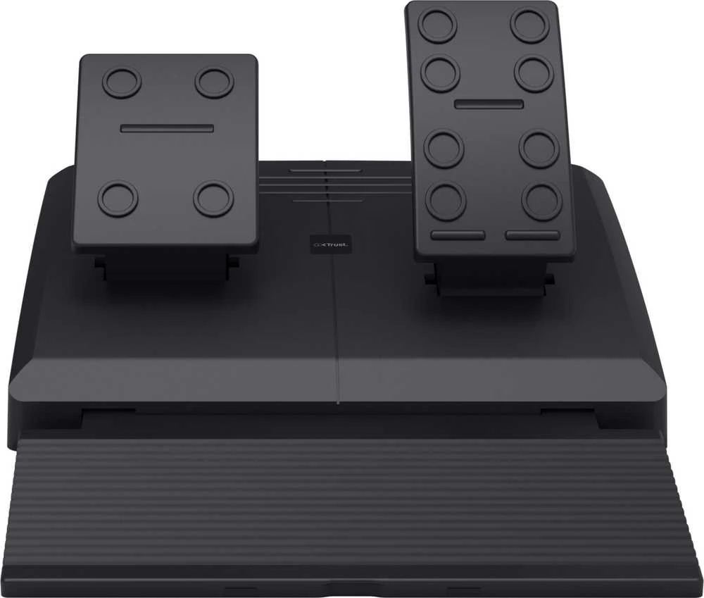 „Trust GXT 289 Movi Juodas“ USB vairas + pedalai, skirti „Nintendo Switch“, „PlayStation 4“, „XBOX One S“, „XBOX One X“, „XBOX Series S“, „XBOX Series X“